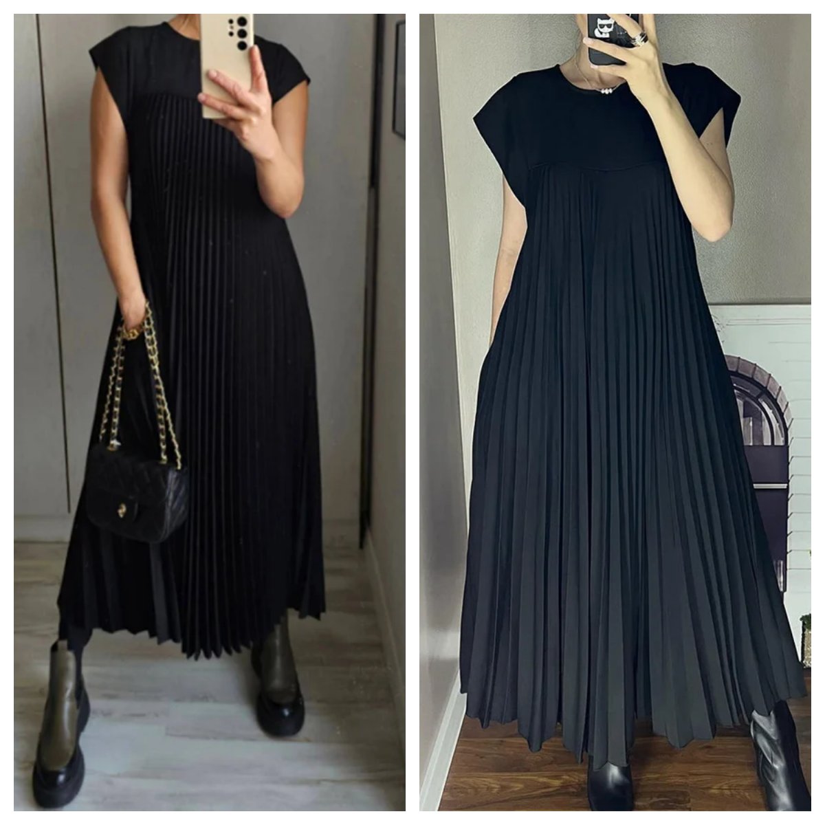 🔥👗【M-3XL】 2025 Egyszínű ujjatlan ruha zsebekkel