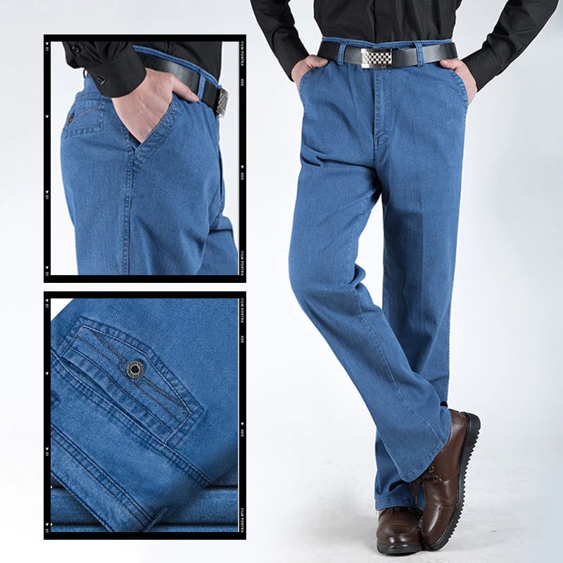 🔥👖 FÉRFI MAGAS DEREKÚ FARMER EGYENES SZABÁSSAL