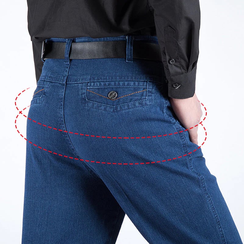 🔥👖 FÉRFI MAGAS DEREKÚ FARMER EGYENES SZABÁSSAL
