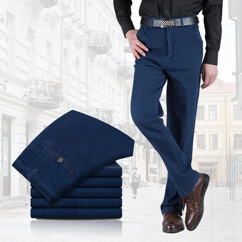 🔥👖 FÉRFI MAGAS DEREKÚ FARMER EGYENES SZABÁSSAL