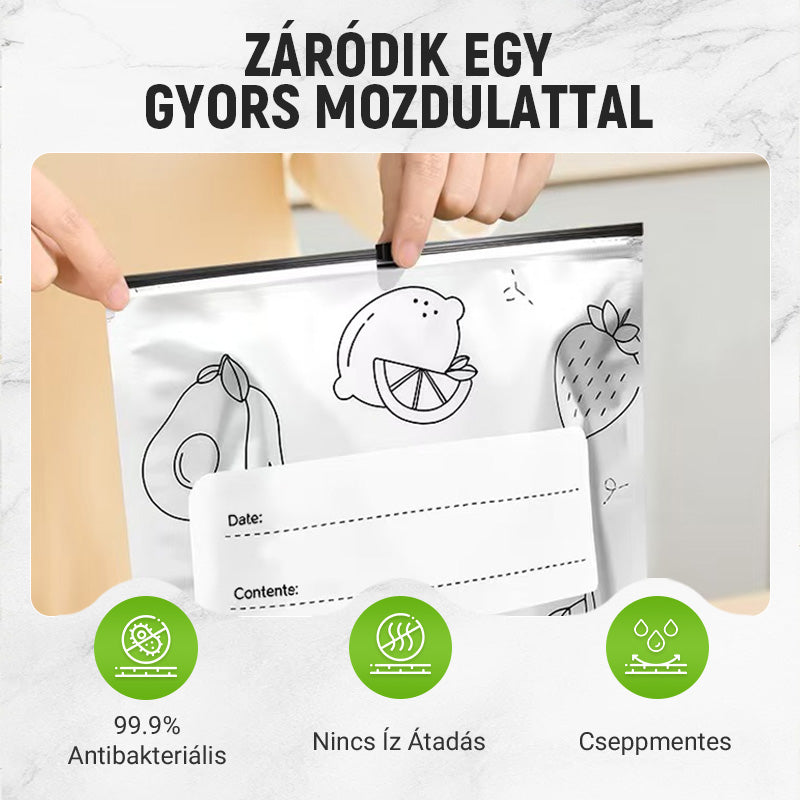 🔥✨ Újrafelhasználható alumínium fólia zárható tároló zsákok
