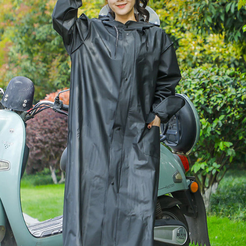 🔥👚 Újrafelhasználható esőkabát motorháztetővel (felnőtt modell)