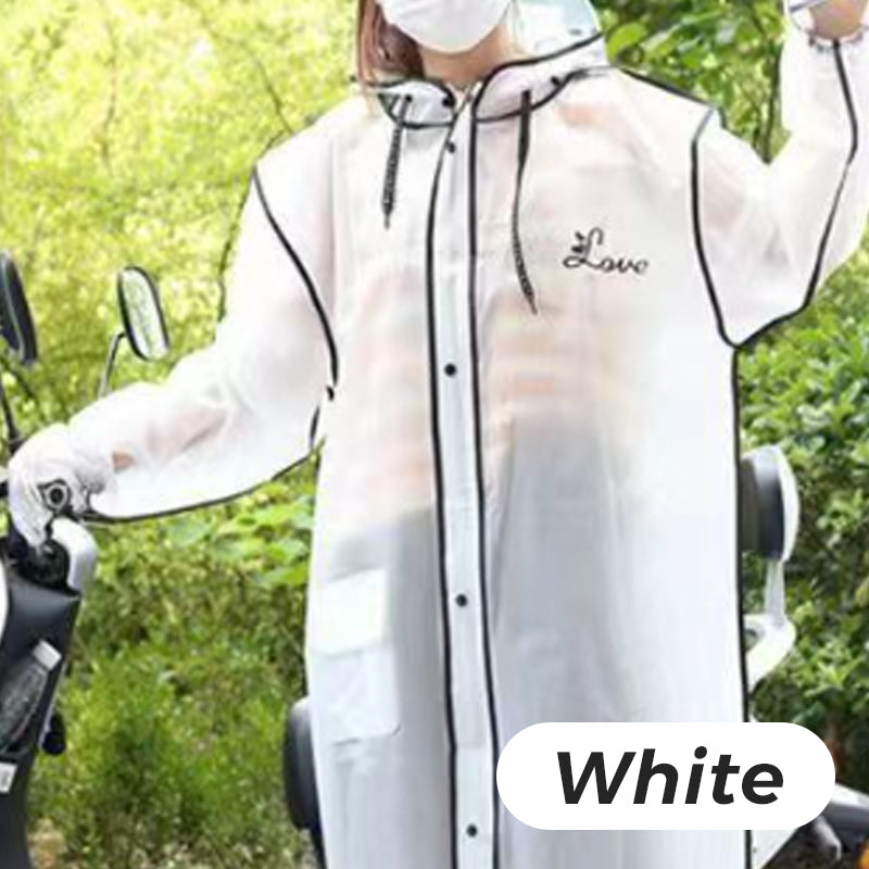 🔥👚 Újrafelhasználható esőkabát motorháztetővel (felnőtt modell)