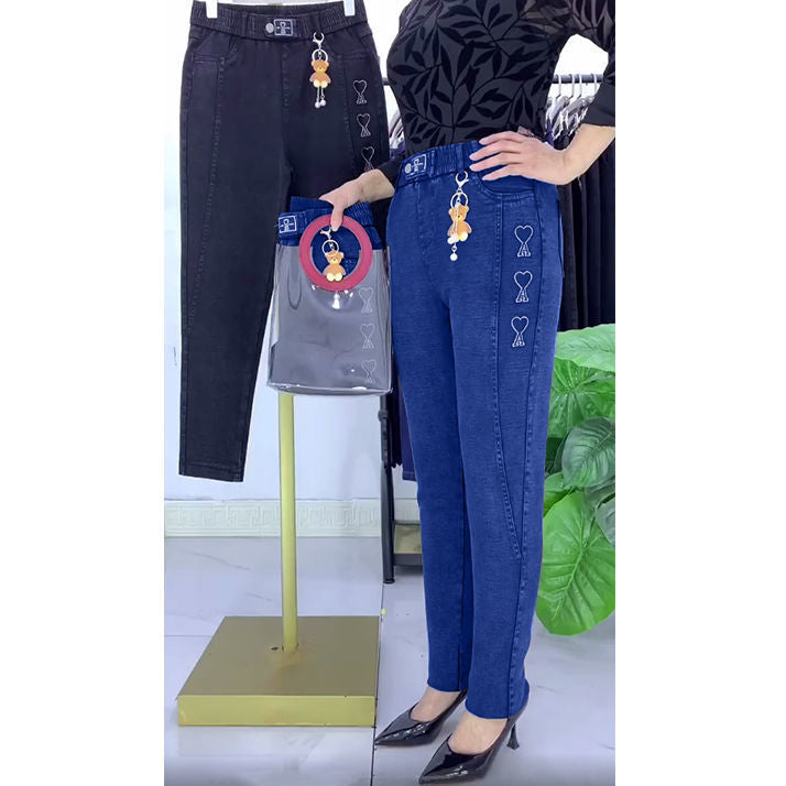 🔥👖MEGERŐSÍTETT SZTRECCS FARMER NŐKNEK