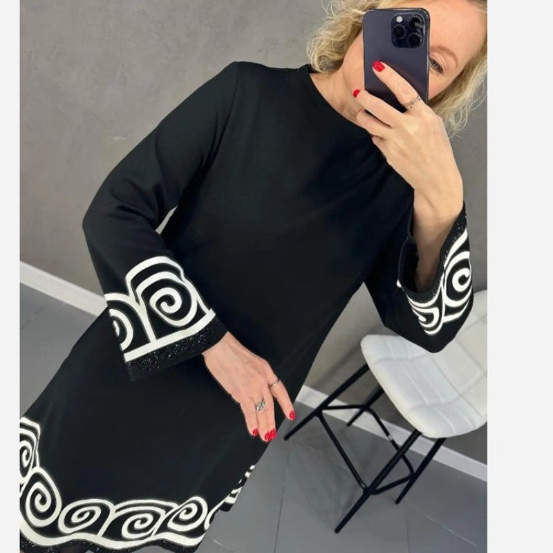 đ„đAbstract Pattern HosszĂș ujjĂș ruha