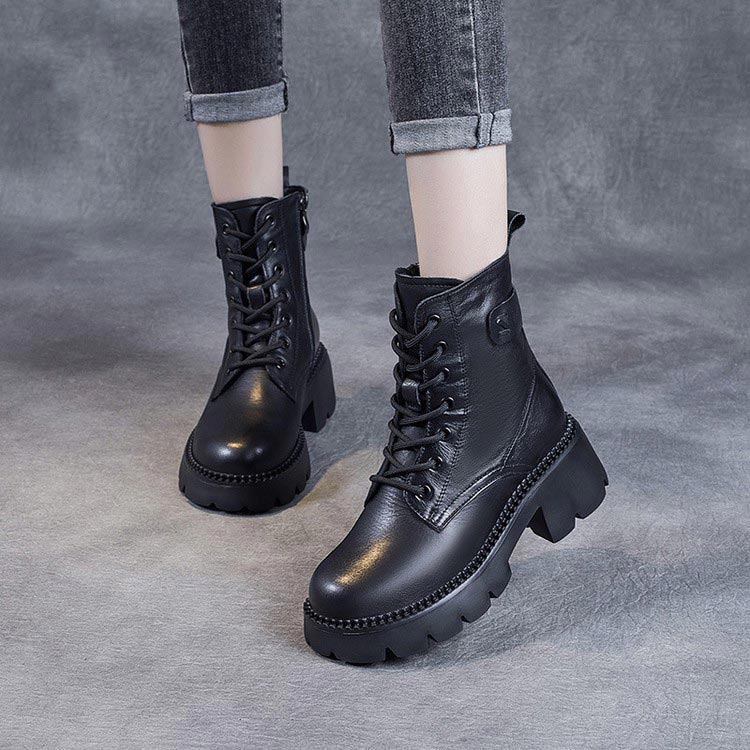 ❄Téli eladás 48% kedvezmény👢Női bőr csizma