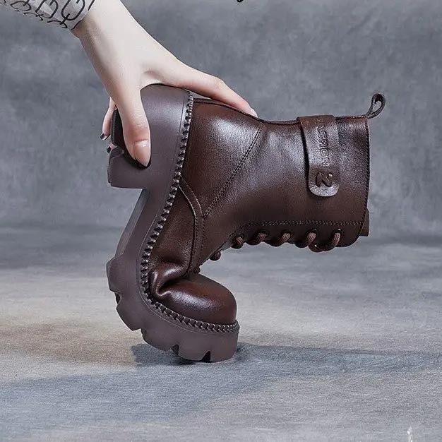 ❄Téli eladás 48% kedvezmény👢Női bőr csizma