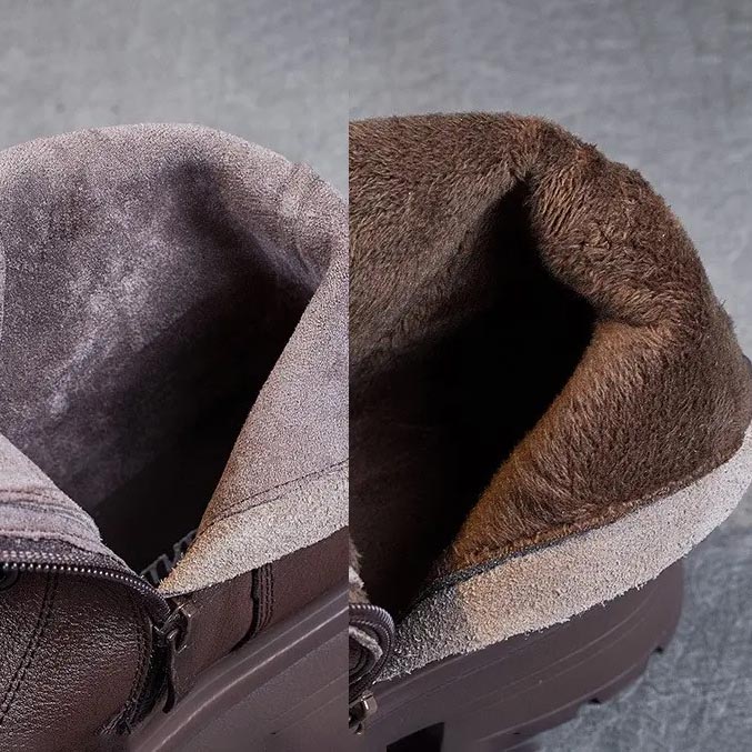 ❄Téli eladás 48% kedvezmény👢Női bőr csizma