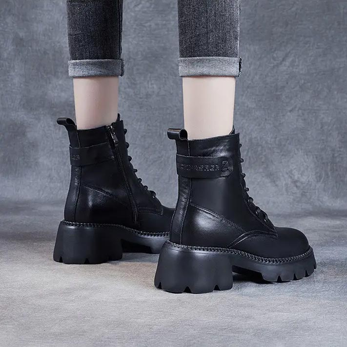 ❄Téli eladás 48% kedvezmény👢Női bőr csizma