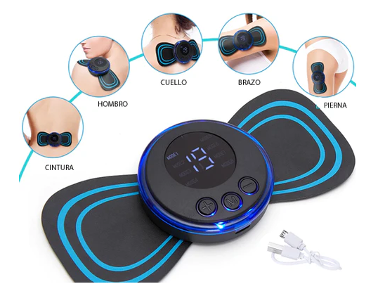 Vásárlás 2 kap 2 ingyen 💥 Hordozható masszírozó 8 üzemmóddal és LCD kijelzővel - mini izomstimulátor a fájdalomcsillapításhoz