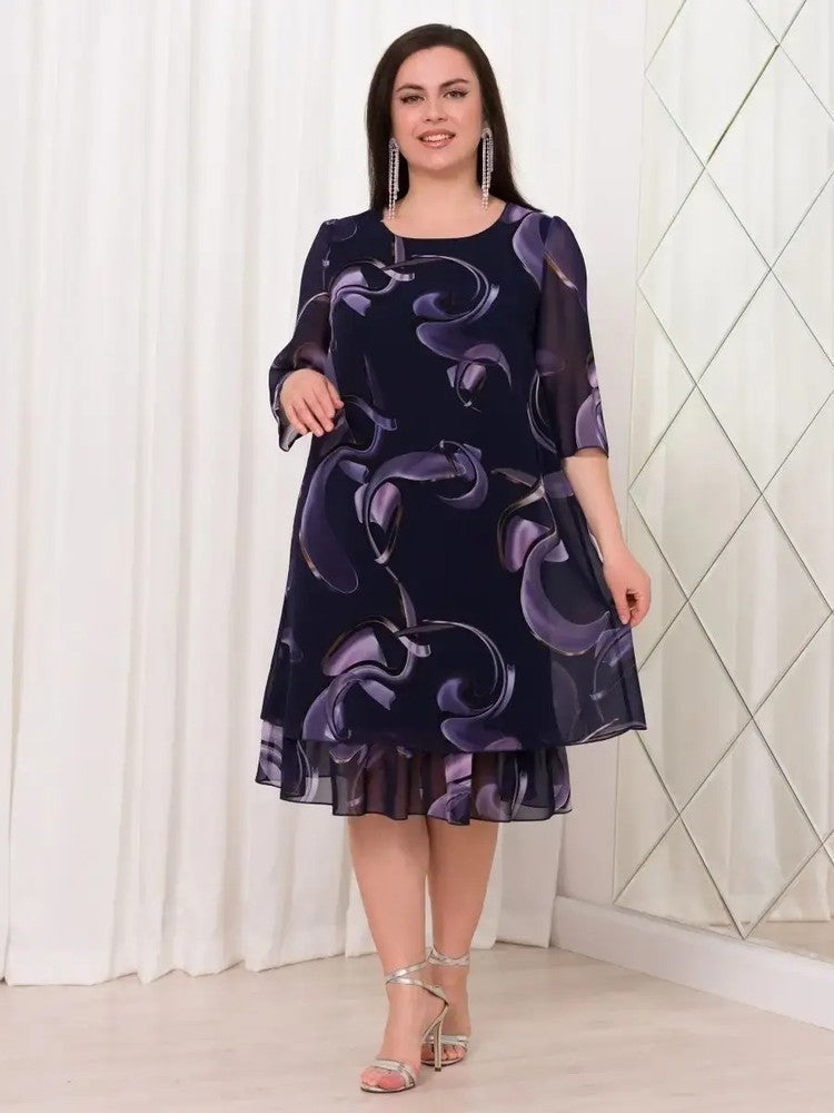 🔥👗2025 Új divatos nyomtatott ruha