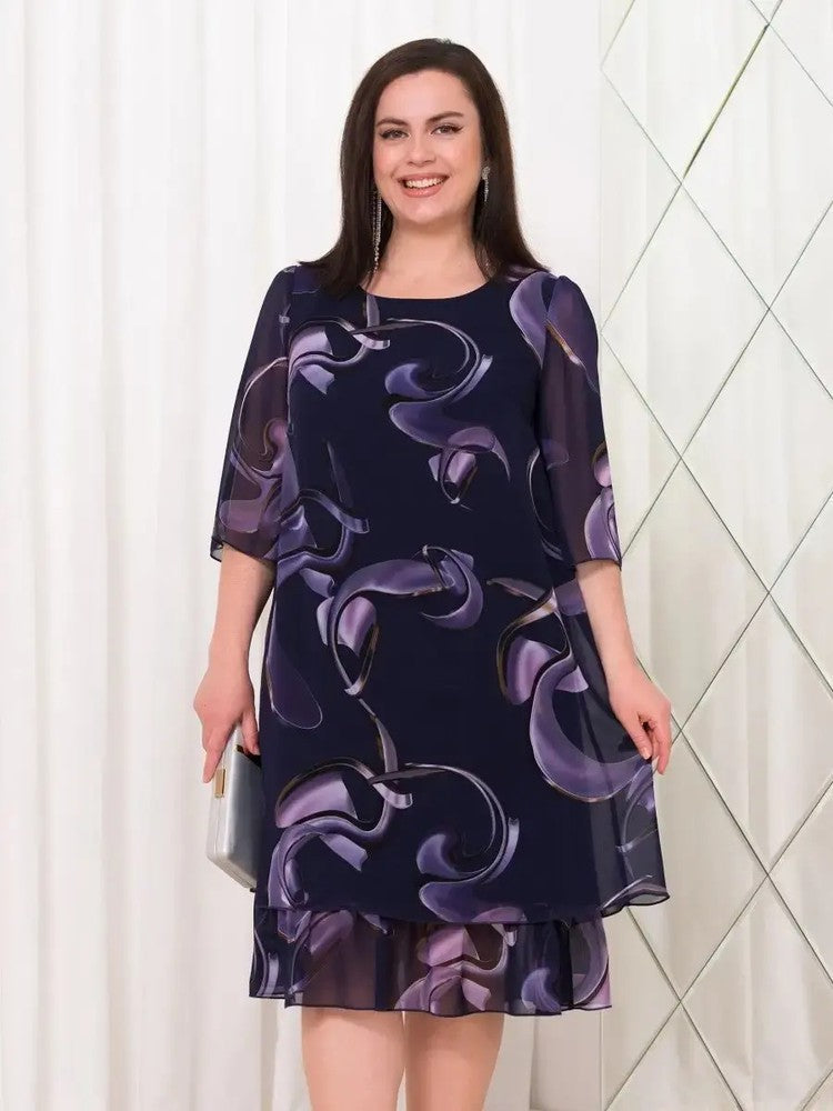 🔥👗2025 Új divatos nyomtatott ruha