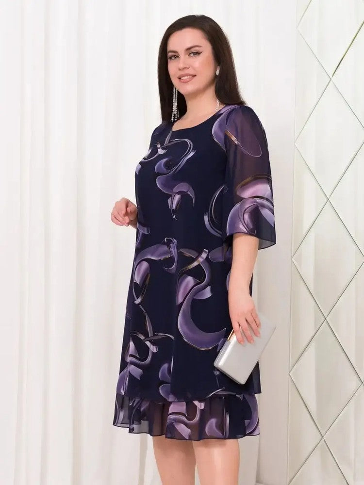 🔥👗2025 Új divatos nyomtatott ruha