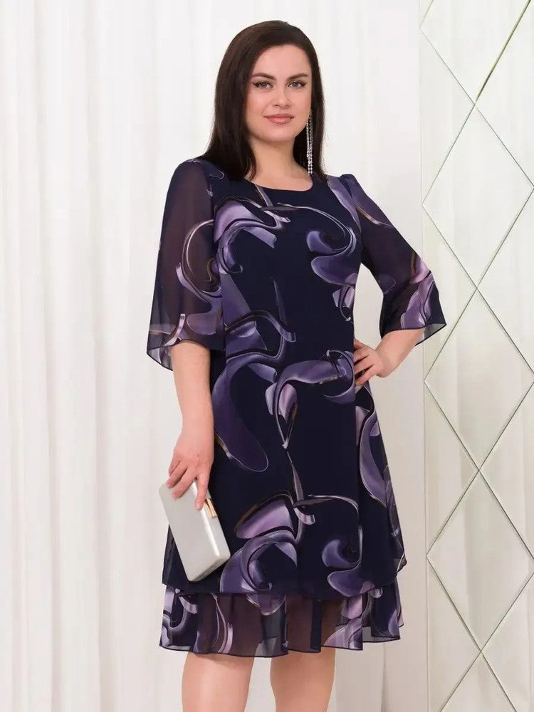 🔥👗2025 Új divatos nyomtatott ruha