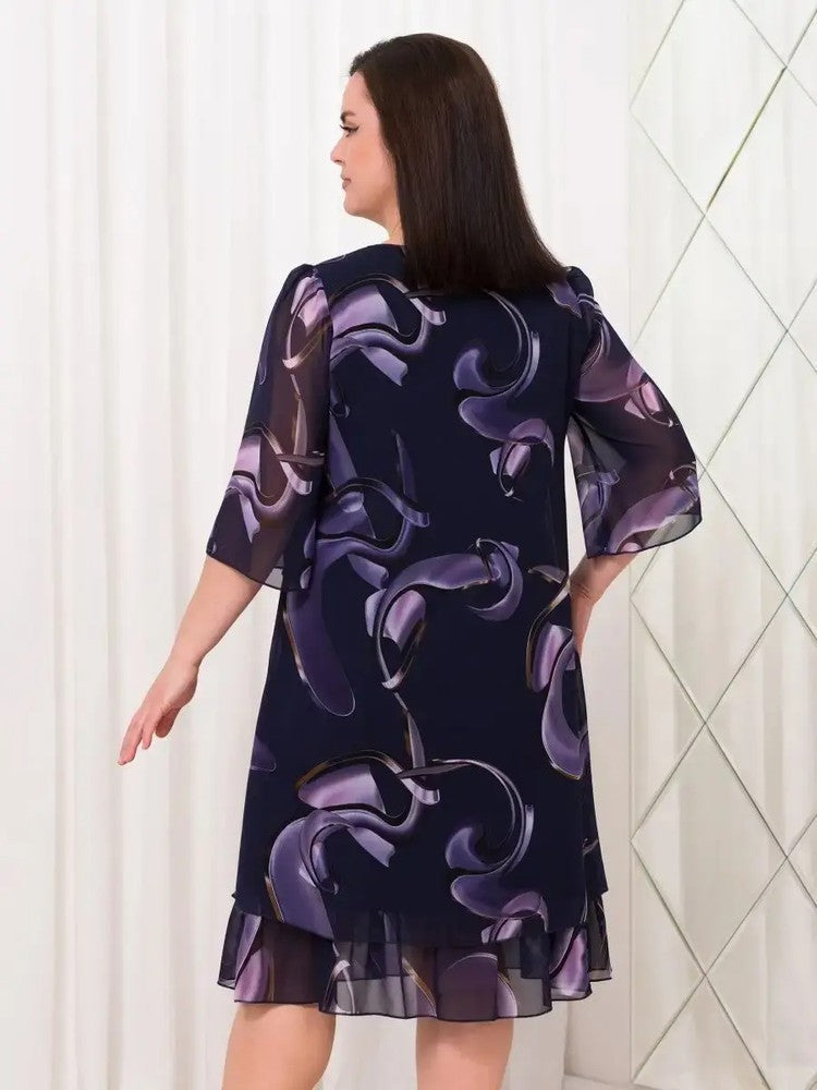 🔥👗2025 Új divatos nyomtatott ruha