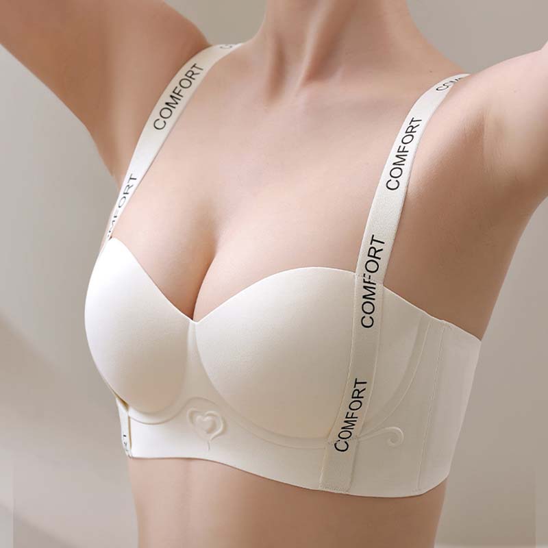 🔥🩲Sexy gathering melltartóNŐI PÁRNÁZOTT PUSH-UP VEZETÉK NÉLKÜLI KOMFORT MELLTARTÓ