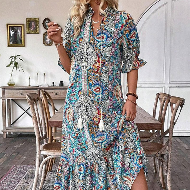 đ„đ2025 ElegĂĄns boho ruhĂĄk virĂĄgos mintĂĄval