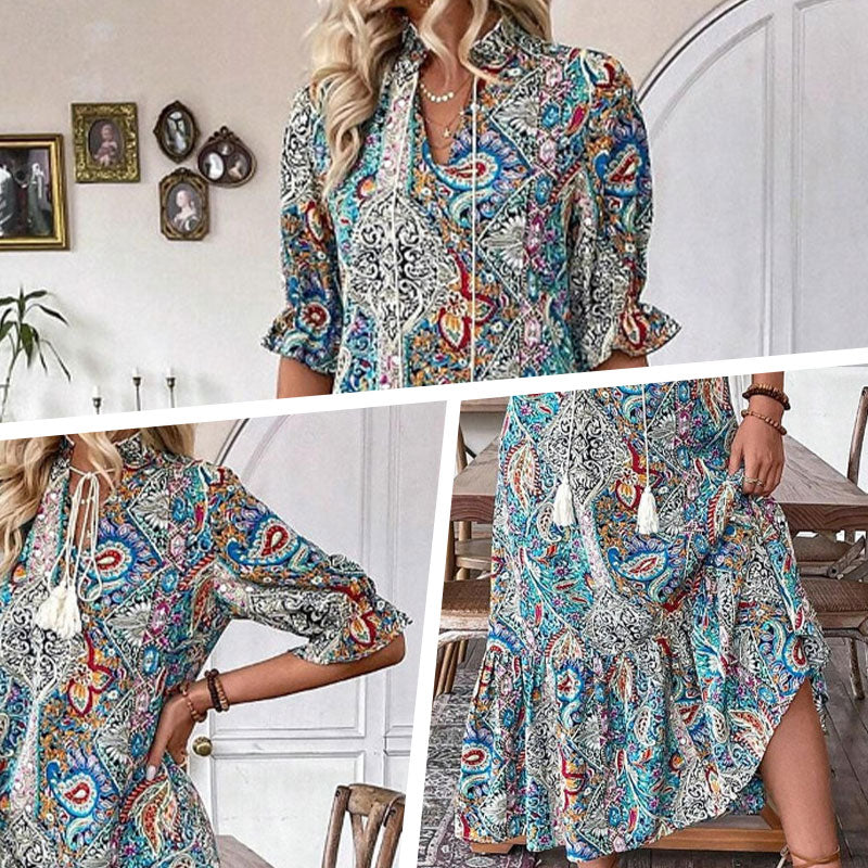 đ„đ2025 ElegĂĄns boho ruhĂĄk virĂĄgos mintĂĄval