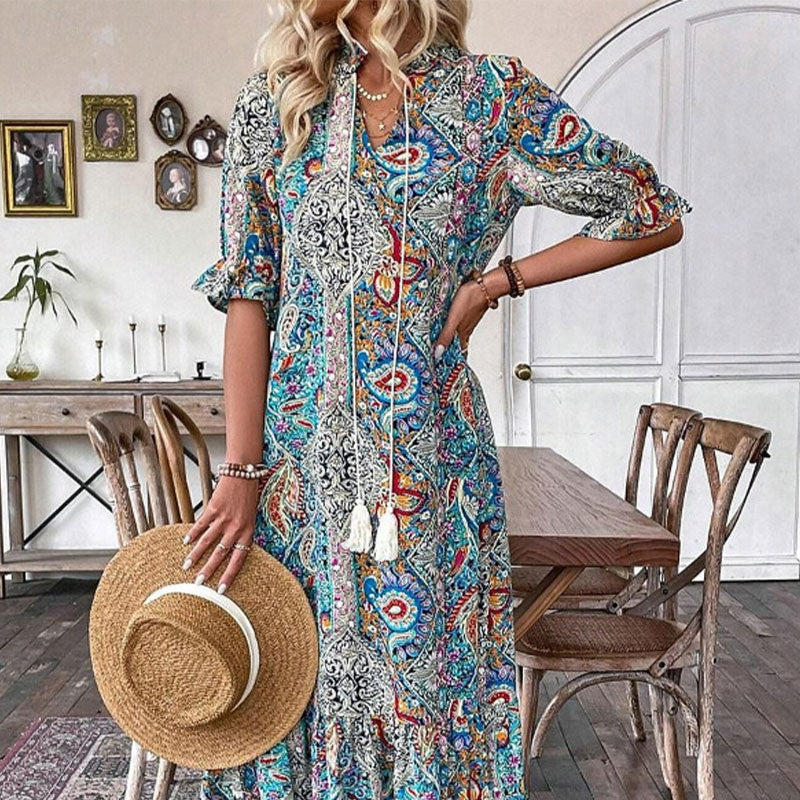 đ„đ2025 ElegĂĄns boho ruhĂĄk virĂĄgos mintĂĄval