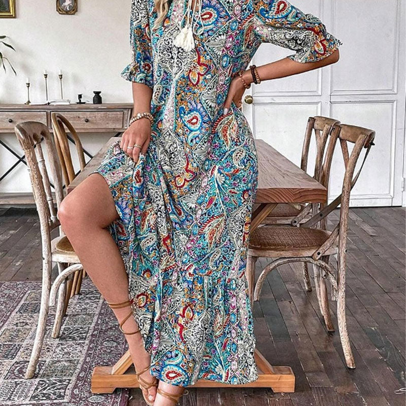 đ„đ2025 ElegĂĄns boho ruhĂĄk virĂĄgos mintĂĄval