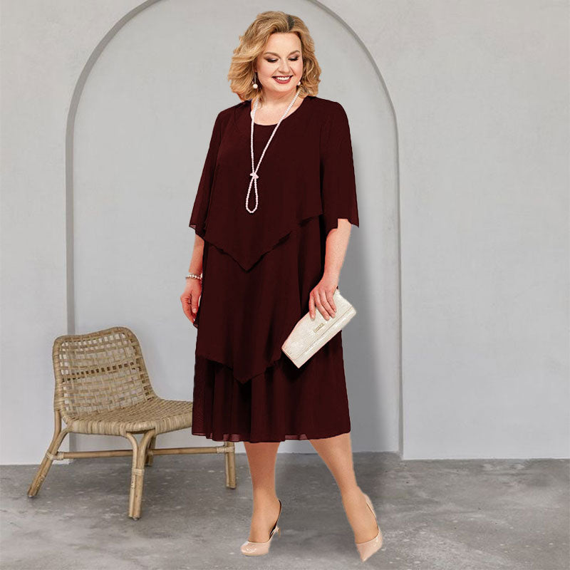 🔥👗【L-4XL】Elegáns sifon hosszú ruha