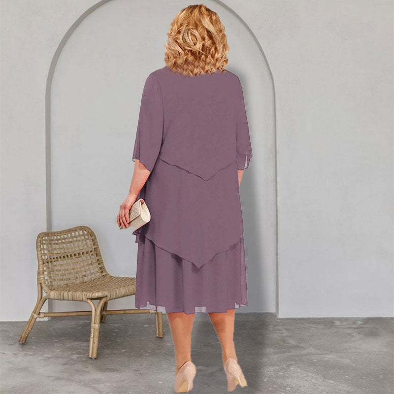 🔥👗【L-4XL】Elegáns sifon hosszú ruha