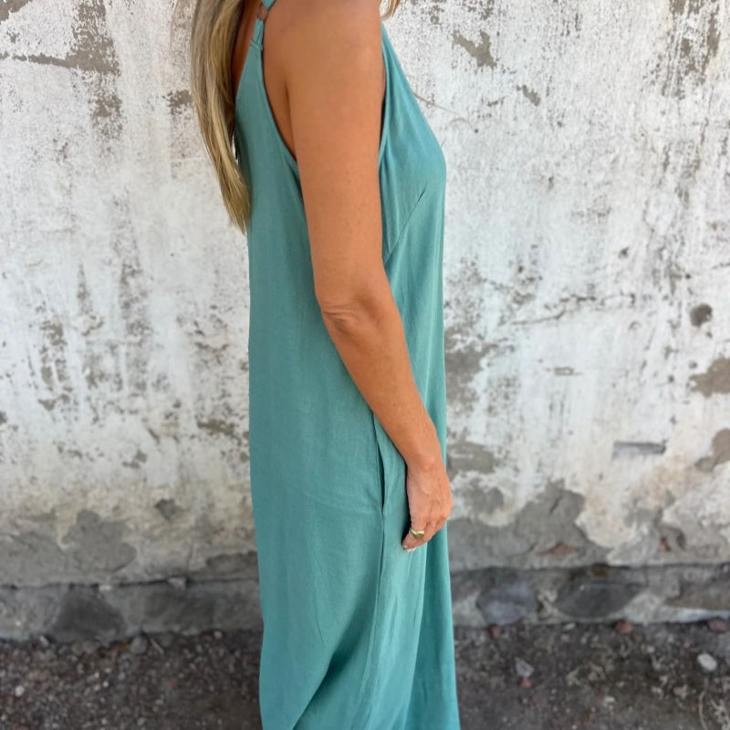 🔥👗【S-3XL】Laza pamut vászon kezeslábas 💃✨