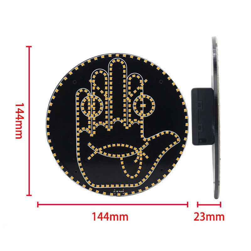 đ„đđ KifejezĂ©s Ă©s Gesztus LED TĂĄbla FĂ©ny AutĂł HĂĄtsĂł Ablakhoz