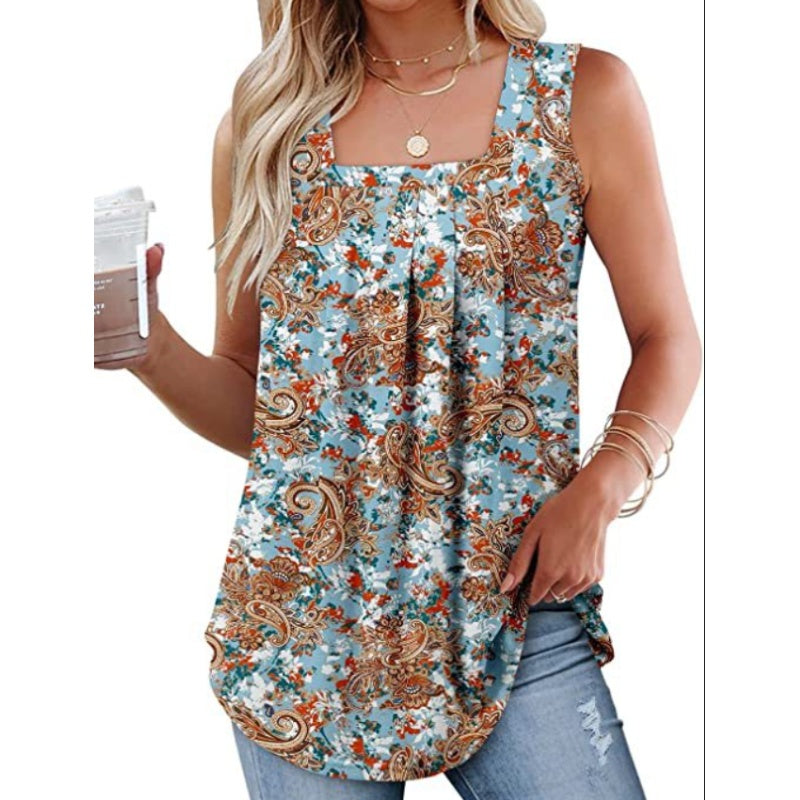 đ„đNĆi nyĂĄri ujjatlan, nĂ©gyzet alakĂș nyakĂș mintĂĄs camisole felsĆ