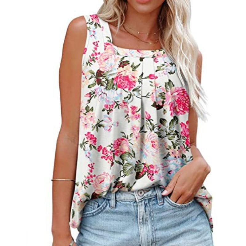 đ„đNĆi nyĂĄri ujjatlan, nĂ©gyzet alakĂș nyakĂș mintĂĄs camisole felsĆ