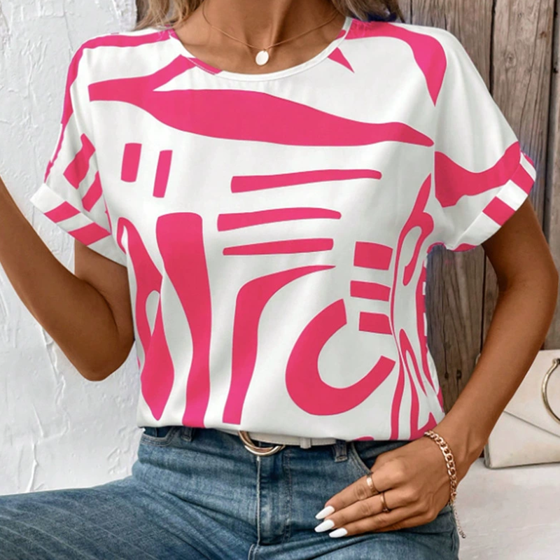 🔥👚Női alkalmi rövid ujjú póló