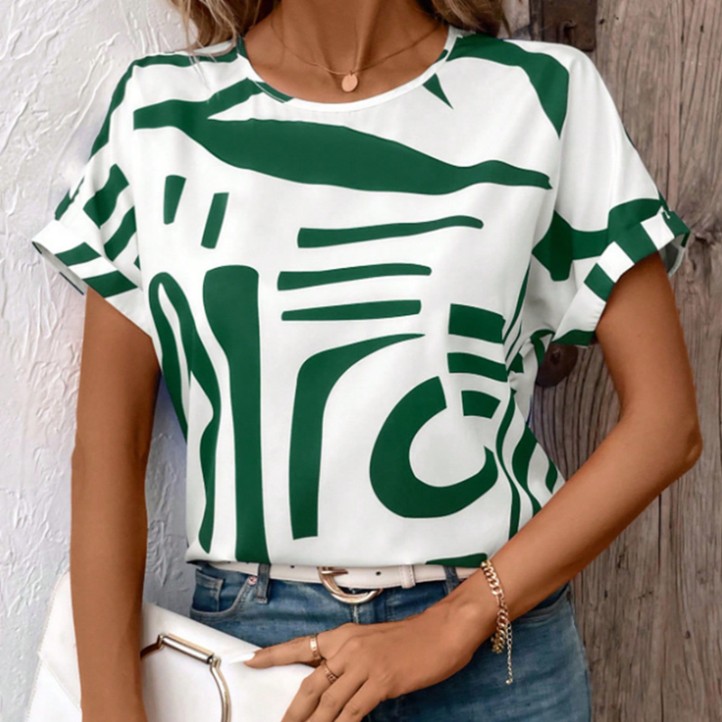 🔥👚Női alkalmi rövid ujjú póló