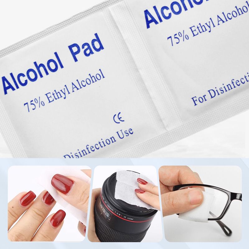 Egyszer használatos alkoholos tamponok 75%-os etanollal