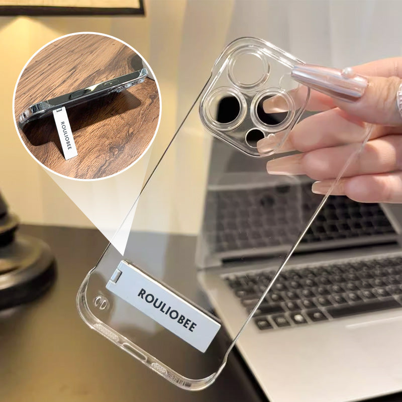 🔥📱Átlátszó, keret nélküli telefontok állvánnyal iPhone-hoz