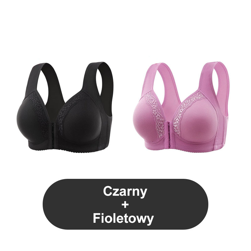 🔥🩲 Vásárlás 1 kap 1 ingyen - 2 db 🎁 Légáteresztő - Plus size melltartó, elöl nem acél karikákkal rögzítve