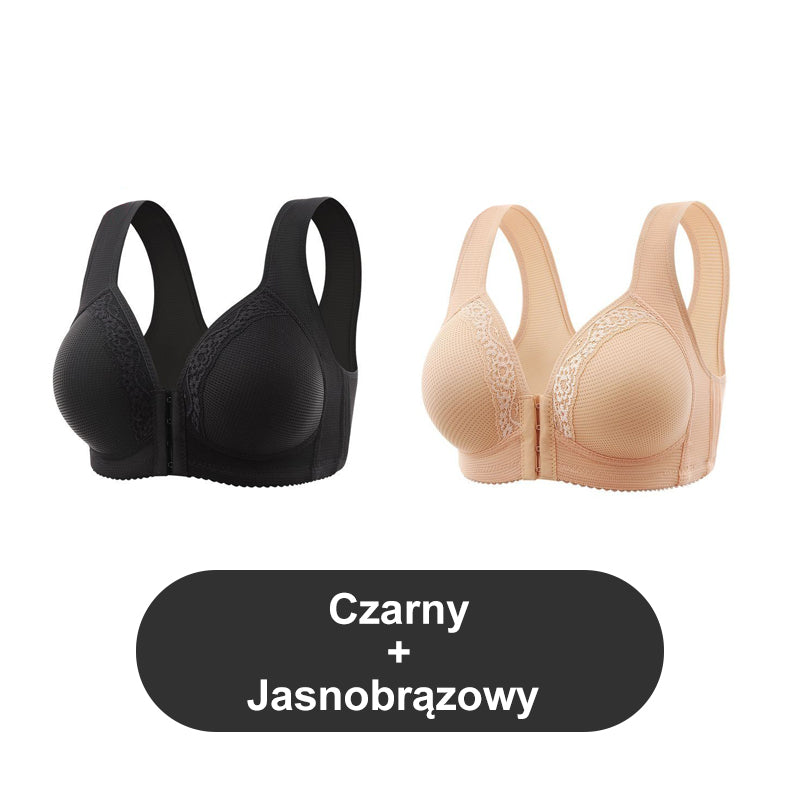 🔥🩲 Vásárlás 1 kap 1 ingyen - 2 db 🎁 Légáteresztő - Plus size melltartó, elöl nem acél karikákkal rögzítve