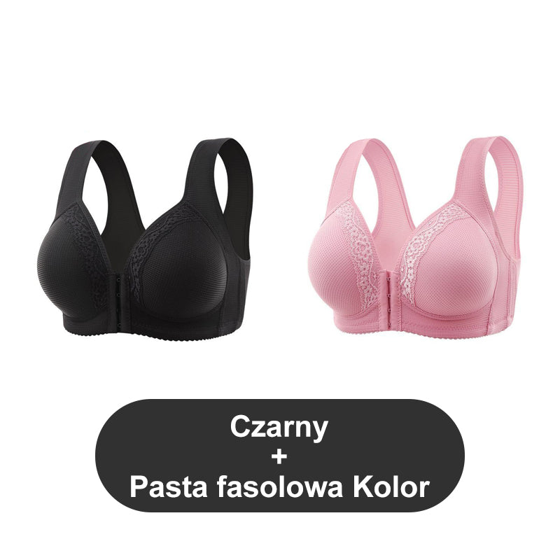 🔥🩲 Vásárlás 1 kap 1 ingyen - 2 db 🎁 Légáteresztő - Plus size melltartó, elöl nem acél karikákkal rögzítve