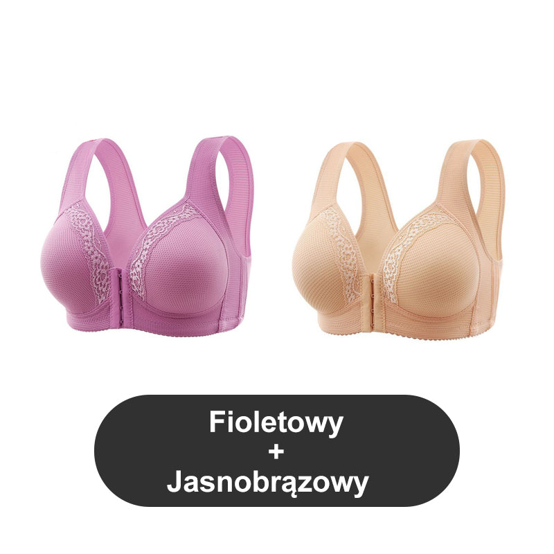 🔥🩲 Vásárlás 1 kap 1 ingyen - 2 db 🎁 Légáteresztő - Plus size melltartó, elöl nem acél karikákkal rögzítve