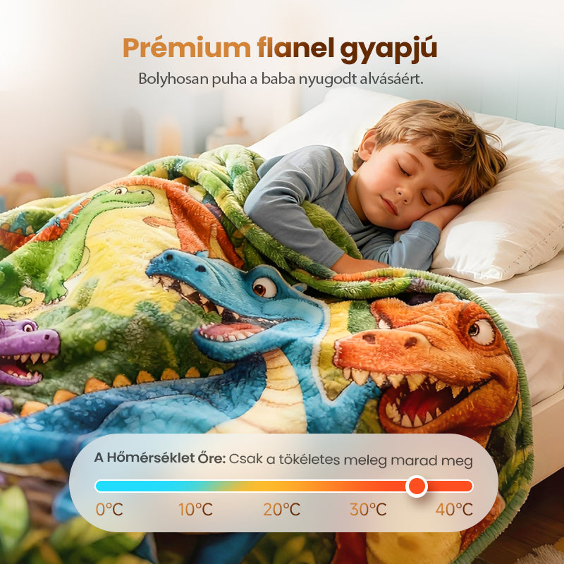 🔥🦖Karácsonyi leárazás művészi mintás flanel takaró