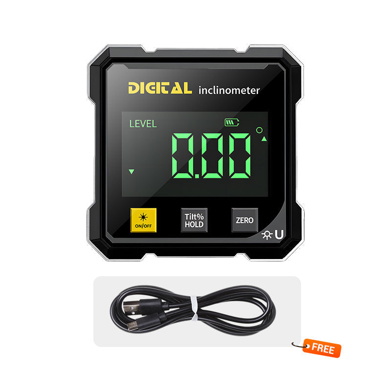 🔥🧰4-Side Magnetic Digital Angle Gauge with Laser