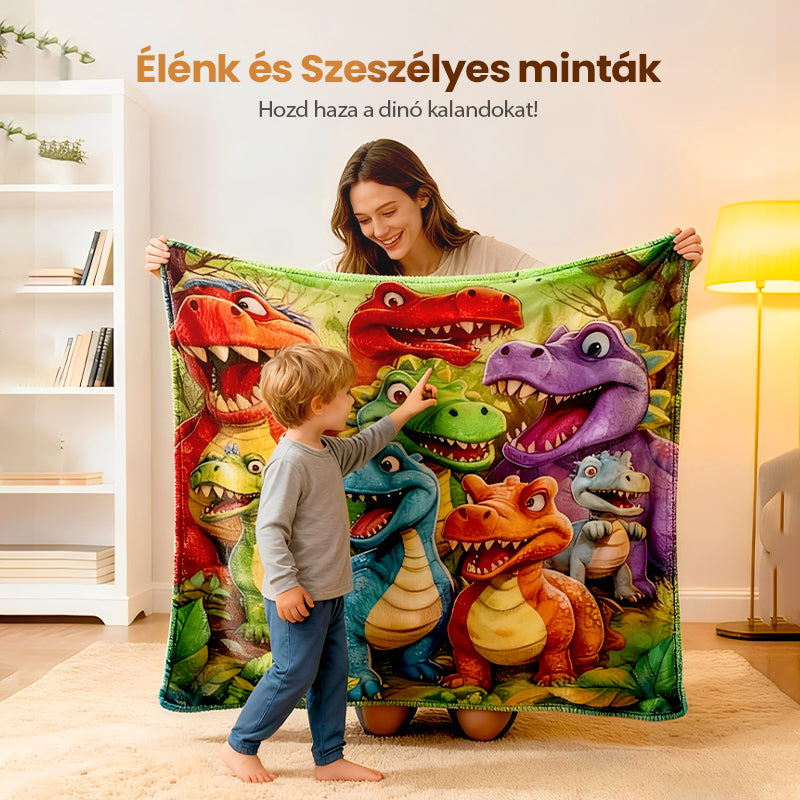 🔥🦖Karácsonyi leárazás művészi mintás flanel takaró