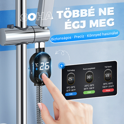 💧 Zuhanyhőmérő 🌡️ Nincs több találgatás – azonnali hőmérséklet! 🚿💕