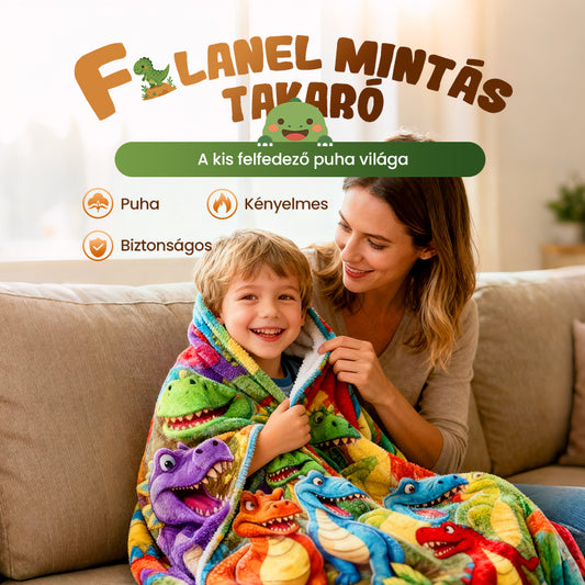 🔥🦖Karácsonyi leárazás művészi mintás flanel takaró