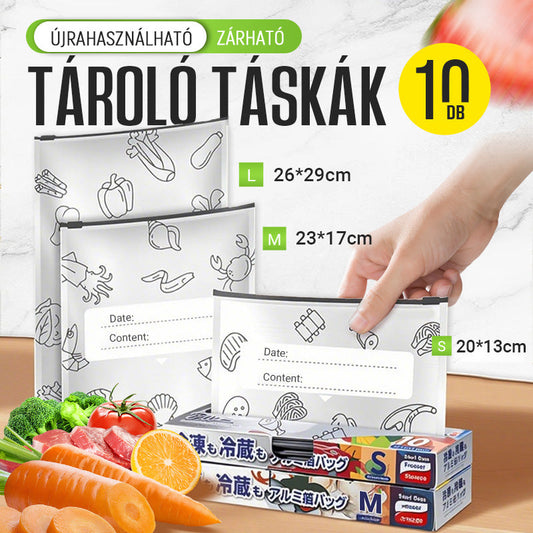 Utolsó nap: Félár🔥 Újrafelhasználható alumínium fólia zárható tároló zsákok✨