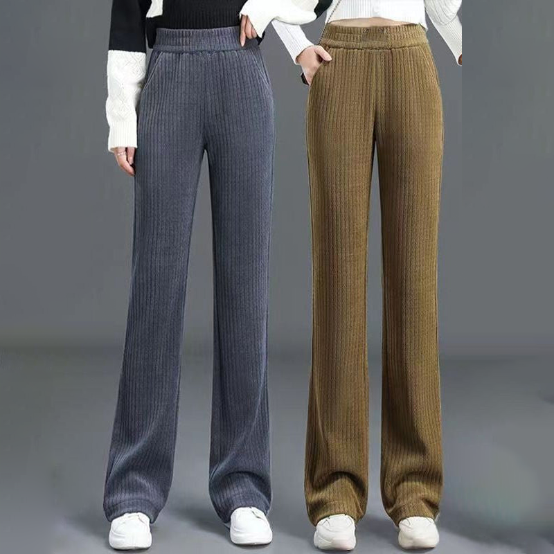 🔥👖Női Stretch szarvasbőr magas derekú nadrág