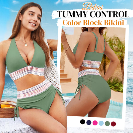 🔥👙Időben korlátozott napvédő kombinált ajánlat👙 Magas derekú, hasat formázó, színben passzoló bikiniszett