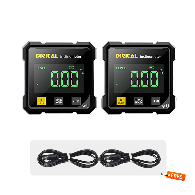 🔥🧰4-Side Magnetic Digital Angle Gauge with Laser