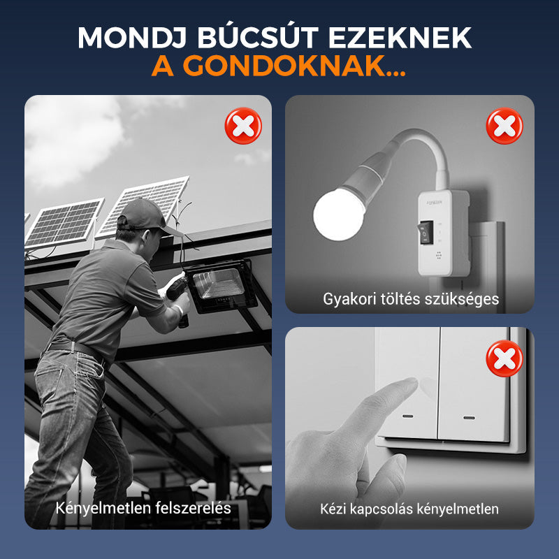 🔥💡Vásároljon 2 kap 1 ingyenes  Kültéri napelemes klipszes lámpa mozgásérzékelővel