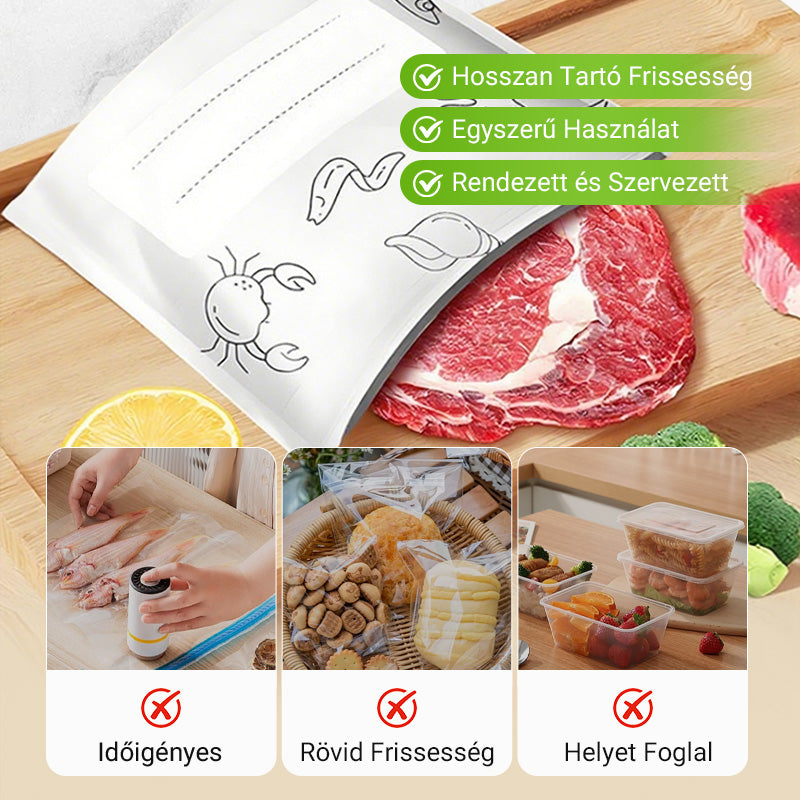 Utolsó nap: Félár🔥 Újrafelhasználható alumínium fólia zárható tároló zsákok✨