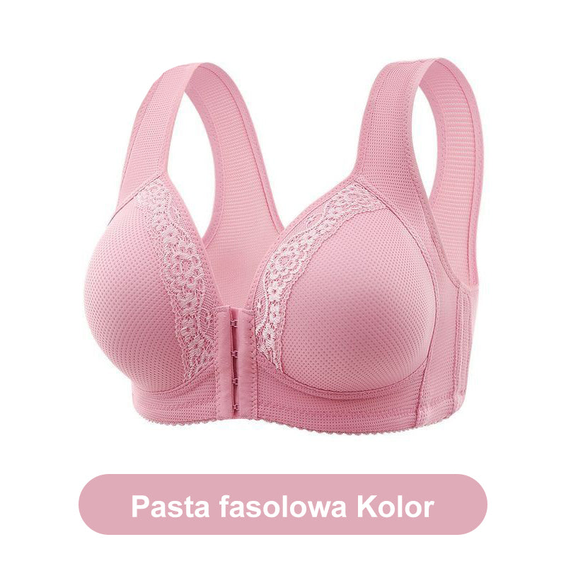 🔥🩲 Vásárlás 1 kap 1 ingyen - 2 db 🎁 Légáteresztő - Plus size melltartó, elöl nem acél karikákkal rögzítve